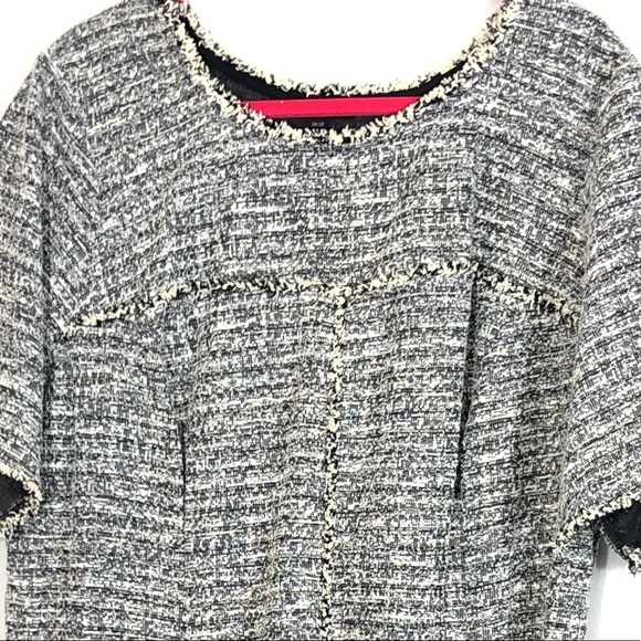 LANE BRYANT tweed dress 26/28 black and white - Picture 2 of 9